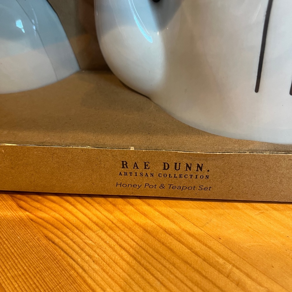 Rae Dunn Tea and Honey set
